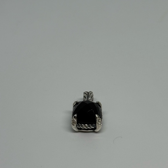David Yurman Jewelry - David Yurman Black onyx chatelaine pendant with paved white diamonds